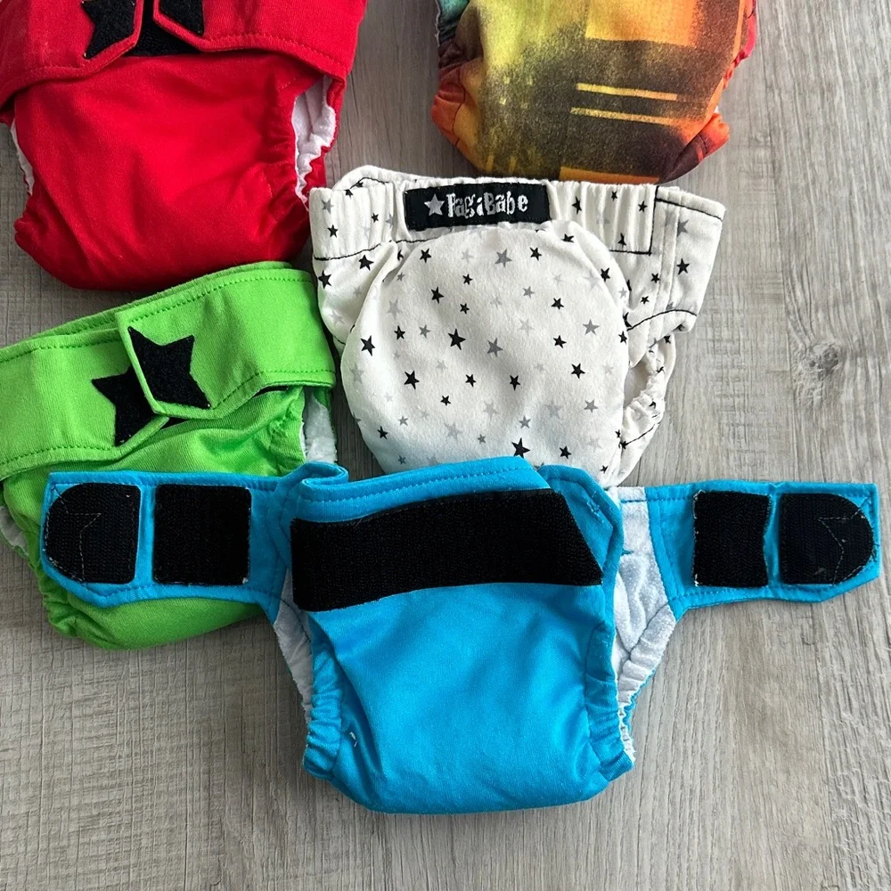 Ragababe Newborn all-in-one Velcro reusable / cloth diapers (5)